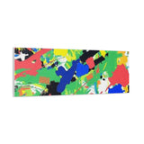 Abstract Color Splash Canvas Print — Vibrant Modern Wall Art