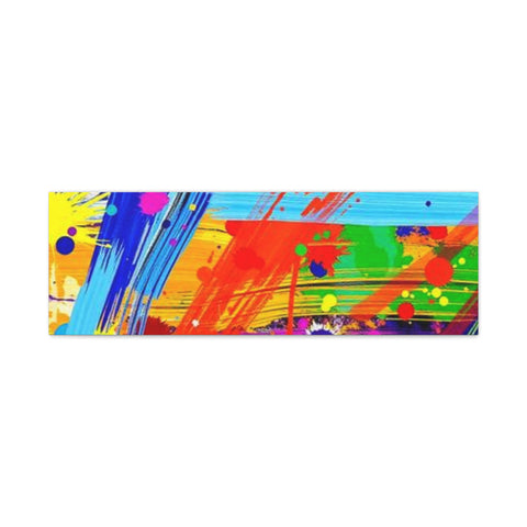 Abstract Color Splash Canvas Print — Vibrant Modern Wall Art