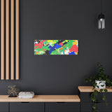 Abstract Color Splash Canvas Print — Vibrant Modern Wall Art