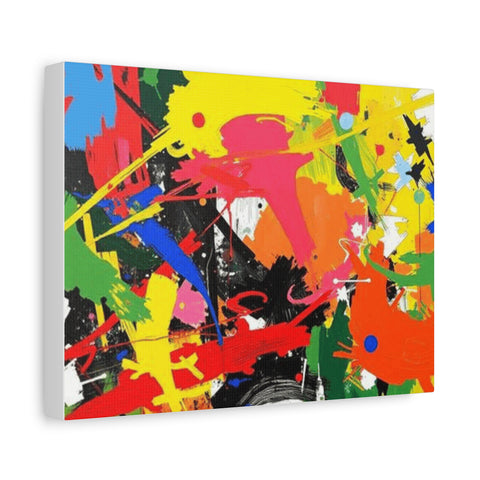 Abstract Art Matte Stretched Canvas — Modern Wall Decor