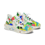 Women's Mesh Sneakers — Colorful Abstract Summer Athletic Shoes