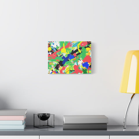 Abstract Color Splash Canvas Print — Vibrant Modern Wall Art