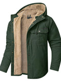 Men's Sherpa Lined Hooded Jacket