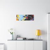 Abstract Color Splash Matte Canvas Print — Modern Stretched Wall Art