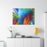 Abstract Color Explosion Matte Canvas Print