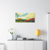 Abstract Colorful Landscape Canvas