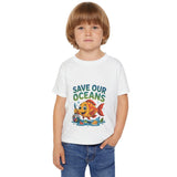 Save Our Oceans Toddler T-Shirt — Cute Fish Environmental Shirt for Kids