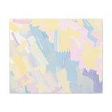 Pastel Abstract Brushstroke Canvas Wall Art