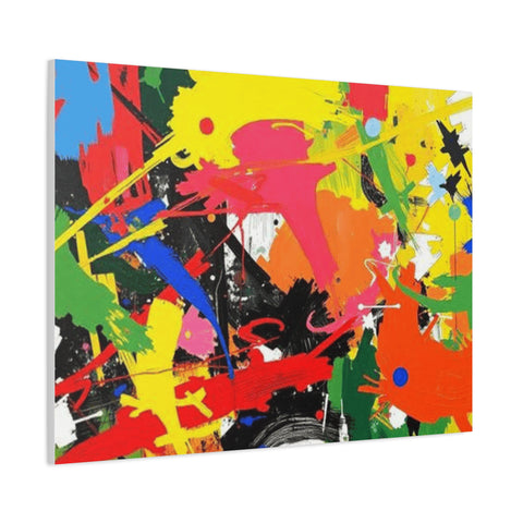 Abstract Art Matte Stretched Canvas — Modern Wall Decor