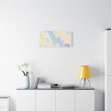 Pastel Abstract Brushstroke Canvas Wall Art