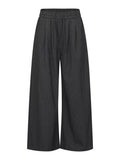 Men's Striped Wide-Leg Drawstring Pants