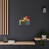 Abstract Color Splash Matte Canvas Print — Modern Stretched Wall Art