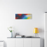 Abstract Color Burst Canvas Print — Vibrant Stretched Matte Wall Art