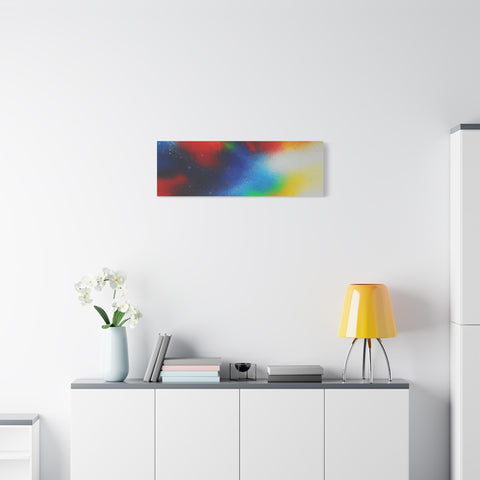 Abstract Color Burst Canvas Print — Vibrant Stretched Matte Wall Art