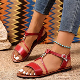 Open Toe Flats Sandals