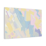 Pastel Abstract Brushstroke Canvas Wall Art