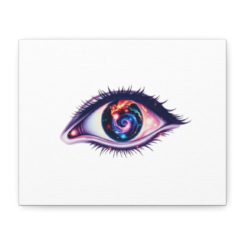 Cosmic Eye Canvas Print — Galaxy Eye Matte Stretched Wall Art