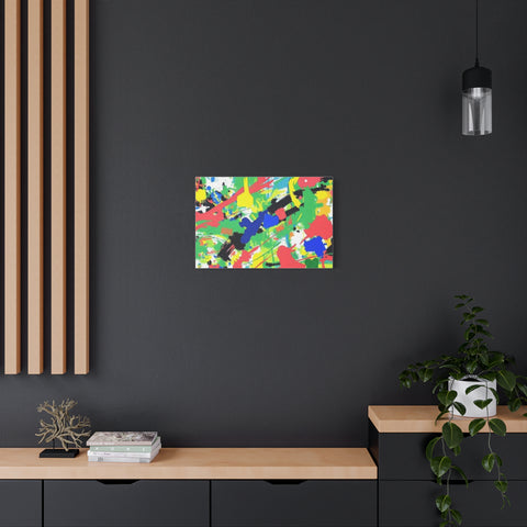 Abstract Color Splash Canvas Print — Vibrant Modern Wall Art