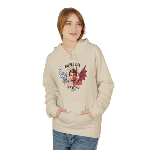 Hoodie - Sweet But Psycho Angel & Devil Graphic Pullover