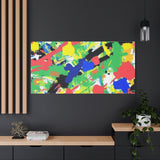 Abstract Color Splash Canvas Print — Vibrant Modern Wall Art