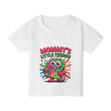 Toddler T-Shirt — "Mommy's Little Terror" Colorful Skate Monster Tee