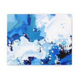 Abstract Blue Galaxy Canvas Print — Matte Stretched Wall Art