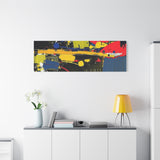 Abstract Color Splash Matte Canvas Print — Modern Stretched Wall Art