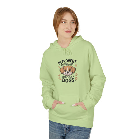 Introvert But Willing To Discuss Dogs Hoodie — Cute Dog Lover Pullover