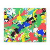 Abstract Color Splash Canvas Print — Vibrant Modern Wall Art