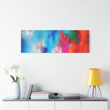 Vibrant Abstract Color Splash Matte Canvas Print