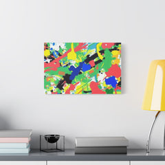 Abstract Color Splash Canvas Print — Vibrant Modern Wall Art