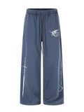 Men's Drawstring Wide-Leg Sweatpants