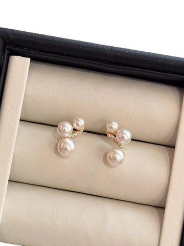 Pearl Cluster Earrings