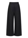 Men's Striped Wide-Leg Drawstring Pants