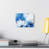 Abstract Blue Galaxy Canvas Print — Matte Stretched Wall Art