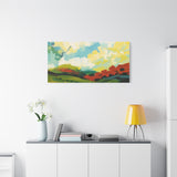 Abstract Colorful Landscape Canvas