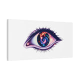 Cosmic Eye Canvas Print — Galaxy Eye Matte Stretched Wall Art