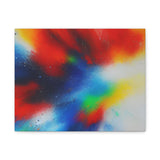Abstract Color Burst Canvas Print — Vibrant Stretched Matte Wall Art