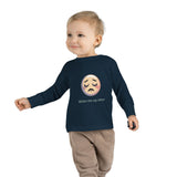 Toddler Long Sleeve Tee — 'Wake Me Up Later' Sleepy Emoji Kids Shirt