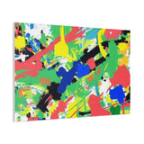 Abstract Color Splash Canvas Print — Vibrant Modern Wall Art