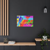 Abstract Color Splash Canvas Print — Vibrant Modern Wall Art