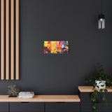 Abstract Color Splash Canvas Print - Vibrant Stretched Matte Wall Art