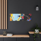 Abstract Color Splash Matte Canvas Print — Modern Stretched Wall Art