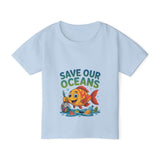 Save Our Oceans Toddler T-Shirt — Cute Fish Environmental Shirt for Kids