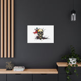 Skull Splash Art Canvas — Grunge Skull Wall Decor, Edgy Gothic Home Accent
