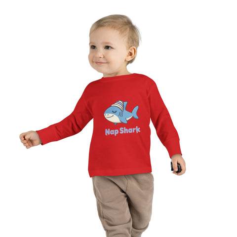 Nap Shark Toddler Long Sleeve Tee