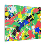 Abstract Color Splash Canvas Print — Vibrant Modern Wall Art
