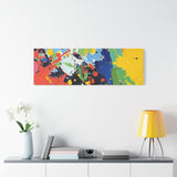 Abstract Color Splash Matte Canvas — Stretched Wall Art