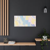 Pastel Abstract Brushstroke Canvas Wall Art