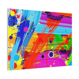 Abstract Color Splash Canvas Print — Vibrant Modern Wall Art
